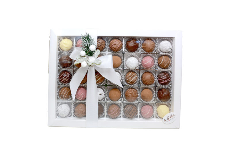 Alpentruffes assortiert mit Schleife, 35Stk.