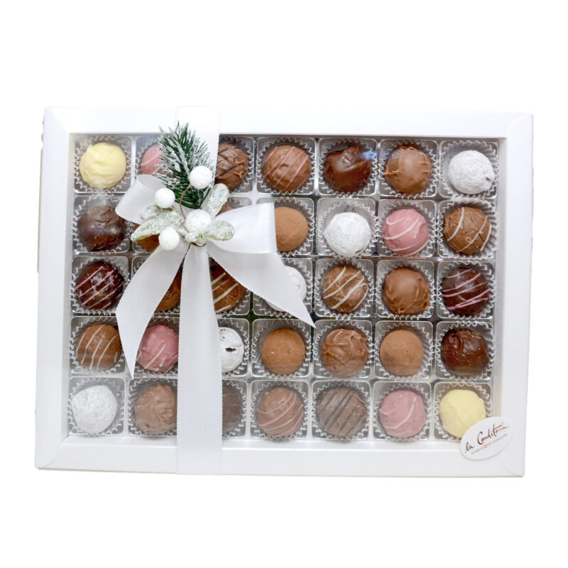 Alpentruffes assortiert mit Schleife, 35Stk.