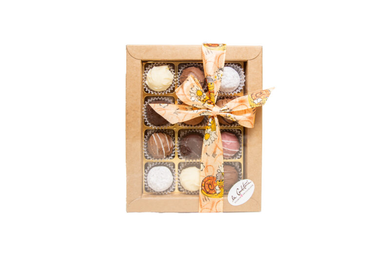 Alpentruffes  assortiert mit Schleife, 12 Stk.