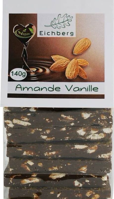Bruchschokolade Amande-Vanille 140g