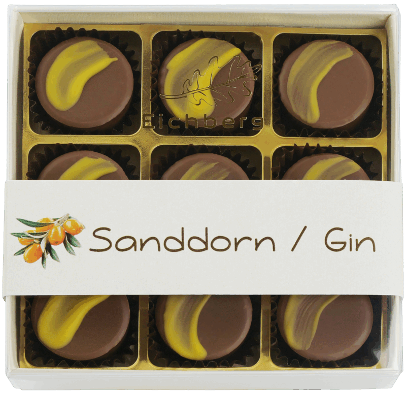 Sanddorn Gin Praline 9 Stk.