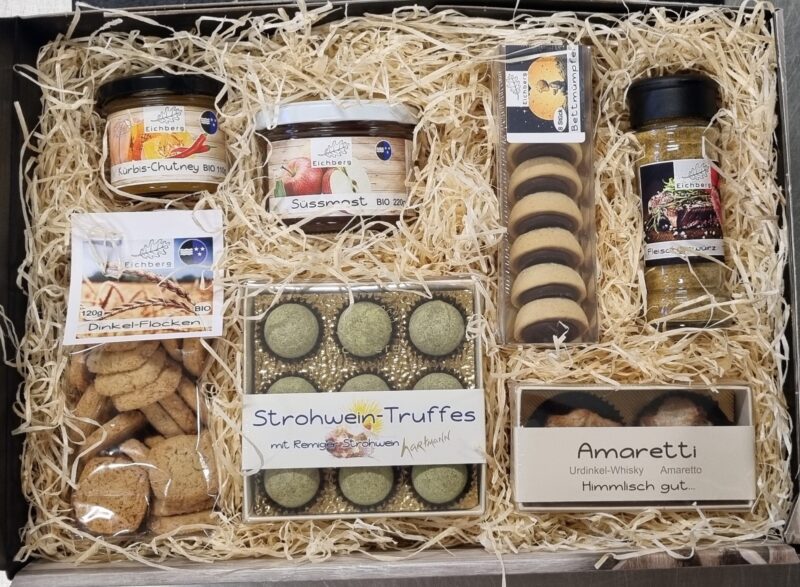 Geschenkskorb von der Manufaktur Eichberg