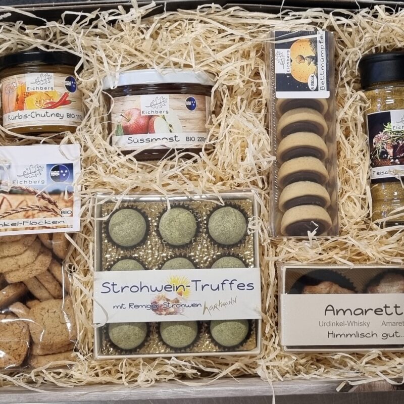 Geschenkskorb von der Manufaktur Eichberg