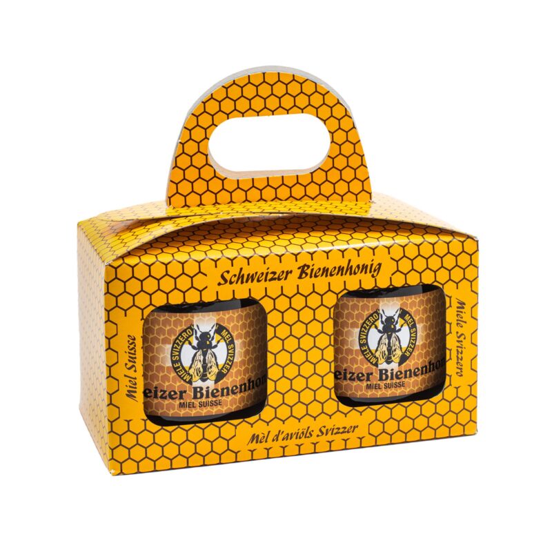 Geschenksbox für 2 Bienenhonig à 500g