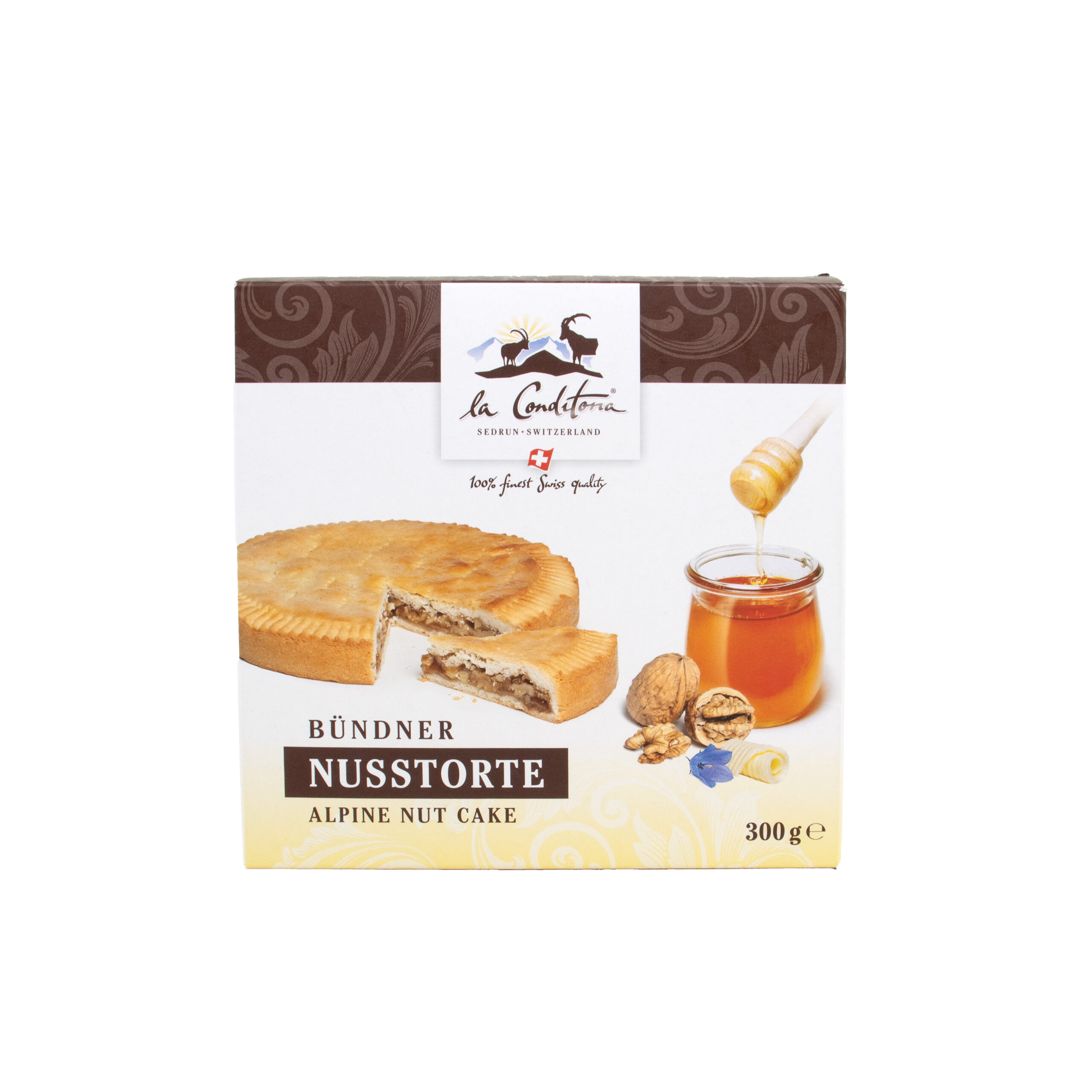 Bündner Nusstorte, 12 cm, 300g ALPINE NUT CAKE