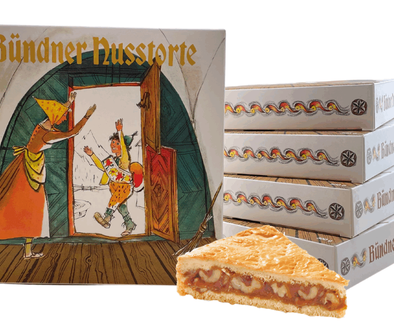Bündner Nusstorte, 12 cm, 300g * Schellenursli*
